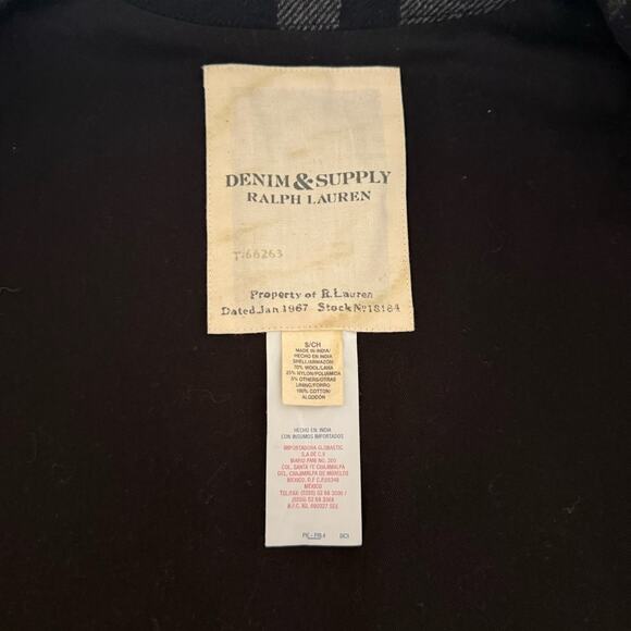 Ralph Lauren Denim & Supply Mens Black Plaid Vest Waistcoat Size Small Academia - Picture 7 of 14